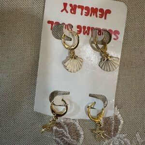 Beached themed earrings